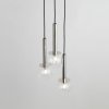 Lampa wisząca szklane kule srebrna Daisy 3 Sigma 40752