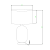 Lampa Biurkowa Czarna TAMIZA LP-1515/1T big LIGHT PRESTIGE