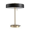Czarna lampka stołowa nocna okrągła szklana minimalistyczna klasyczna nowoczesna uniwersalna ARTDECO MT8872 black Step Into Design