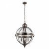 Lampa wisząca Adams 4 źródła światła antyczny nikiel styl wiktoriański FE-ADAMS-4P-ANL FEISS
