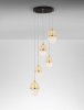 Nowoczesna Złota Lampa Wisząca LED ARENA LE44331 LUCES EXCLUSIVAS