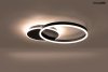 Nowoczesny minimalistyczny plafon sufitowy led  RINGS 2 czarna Moosee na pilota 2500 - 6000 K