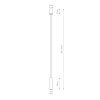 Nowoczesna Lampa Wisząca Czarna Tuba Metalowa FOURTY 10771 Nowodvorski Lighting