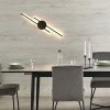 Nowoczesna lampa ścienna kinkiet LED podwójna listwa czarna minimalistyczna JAVA II BLACK 1367 TK-Lighting