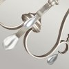 Żyrandol DeWitt 3 źródła światła ciepłe srebro elegancka uniwersalna metal i szkło FE-DEWITT3 FEISS