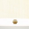 Lampa wisząca 46 cm Pearce 3 źródła światła postarzany mosiądz jedwabny abażur minimalistyczna DL-PEARCE18-3LT-IV-AB ELSTEAD LIGHTING