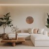 Dekoracyjny nowoczesny drewniany kinkiet ścienny okrągły w stylu boho LUNAR WOOD 11015 TK-Lighting