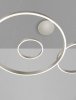 Nowoczesna Lampa Wisząca Srebrne Pierścienie BARI LE44316 LUCES EXCLUSIVAS