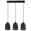 Prosta elegancka lampa wisząca metalowa loftowa minimalistyczna NILO LP-0110/3L BK LIGHT PRESTIGE