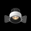 Czarna Oprawka Wpuszczana Downlight Round Maytoni DL058-7W3K-TRS-B