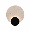 Kinkiet ścienny LED czarny stalowy kamień naturalny okrągły designerski Travertino W0395 Maxlight 