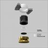 Mosiężna Oprawka Wpuszczana Downlight Round Maytoni DL058-12W3K-TRS-BS