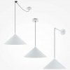 Nowoczesna Lampa Wisząca Basic Colors Maytoni MOD167PL-01W Stożkowy Kształt Biała