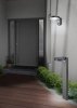 Minimalistyczny Antracytowy Kinkiet Ogrodowy Solarny LED Z Czuinikiem Ruchu POSADAS R22251142 RL