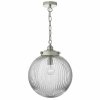 Lampa Wisząca Vintage Szklany Klosz Kulisty TAMARA TAM0138 DAR LIGHTING
