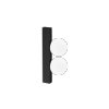 Nowoczesny Kinkiet Ścienny Czarny Klosze Kule PING PONG 313252 IDEAL LUX