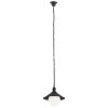 Industrialna ogrodowa lampa wisząca vintage na łańcuchu czarna metalowa mleczny klosz szkło regulacja wysokości ERBA BIS 3285 Argon
