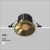 Mosiężna oprawka wpuszczana wbudowana w sufit LED okrągła minimalistyczna Round MAYTONI DL058-12W3K-BS