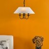 Nowoczesny Żyrandol Biały Abażur SIVAN SIV0322 DAR LIGHTING
