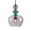 Designerska Lampa Wisząca Szklane Wielokolorowe Klosze BUSCO PND-30263-3A-BRO-SG ITALUX