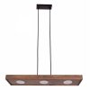 Nowoczesna lampa wisząca belka brązowa Soul 3 zwis Sigma 40918