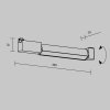 Ścieżka świetlna lampa szynowa LED nowoczesna aluminium czarna Basis MAYTONI TR104-1-12W4K-B-DE