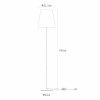A4003 RIVA LAMPA PODŁOGOWA CZARNA/BLACK
