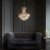 Żyrandol Szklany Glamour Przezroczysty AMADIS 96826-CH ENDON