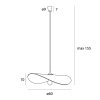 Lampa Wisząca Okrągła Boho NAP P0581 MAXLIGHT