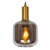 Nowoczesna Czarna Lampa Wisząca Szklany Dymiony Klosz JOANET 45494/16/65 LUCIDE