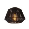 Czarny Plafon Sufitowy Boho Bawełniany JESSICA 10121/30/30 LUCIDE