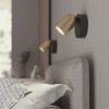 Kinkiet Slide do sypialni do salonu  WL0108-BS1 Yaskr szczotkowany mosiądz LED 3000K