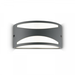 Nowoczesny Biało Antracytowy Kinkiet Ogrodowy REX 092447 IDEAL LUX