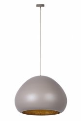 lampa wisząca Lava Sigma 41080 nad stół jadalniana klosz kopuła szaro-brązowa kompozyt mineralny