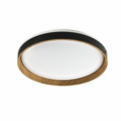 CL2204003-390MBWT BOIS LAMPA SUFITOWA CZARNA+DREWNO/BLACK+WOOD
