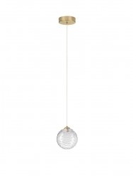 Lampa wisząca LED okrągła szklana designerska kula 14,6cm nowoczesna ALBORA LE45740 Luces Exclusivas