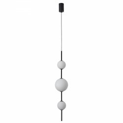 Lampa wisząca do łazienki Bolti PL0109-3 Yaskr IP44 czarna LED 3000K 