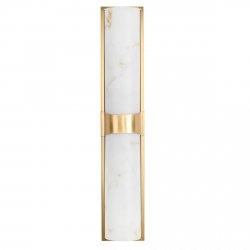  Lampa ścienna kinkiet LED prostokąt marmur złoty biały elegancki klasyczny nowoczesny MURO ST-3426-AGB-CE Step Into Design