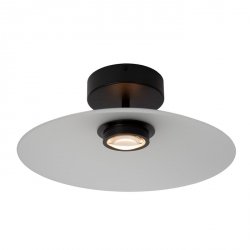 Minimalistyczny Plafon Sufitowy Nowoczesny LED Biały Klosz MENGA 25117/10/61 LUCIDE