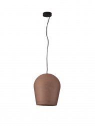 Minimalistyczna lampa wisząca owalna betonowa czerwona uniwersalna klasyczna możliwość ściemniania Luces Exclusivas