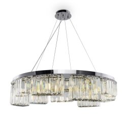 KRYSZTAŁOWA LAMPA WISZĄCA COLLIN MOD083PL-09CH MAYTONI ŻYRANDOL GLAMOUR DO SALONU  