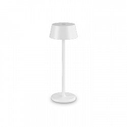 Biała Lampka Stołowa Nowoczesna Ładowana PURE 311685 IDEAL LUX