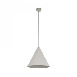 Beżowa lampa wisząca stożkowy klosz do minimalistycznych i klasycznych wnętrz CONO L 10056 TK-LIGHTING