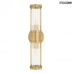 Złoty Kinkiet Ścienny Kryształowy Glamour PILAR MSE010400193 MOOSEE