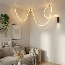 Długa Lampa Wisząca LED Czarna 5 Metrów IVY 5m 3-STEP DIMM BK AZ6750 Azzardo