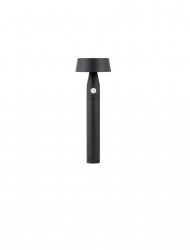 Minimalistyczny słupek ogrodowy z czujnikiem ruchu klasyczny LED 3 tryby świecenia aluminiowy czarny regulowany IP54 Luces Exclusivas