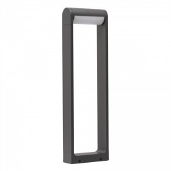 Zewnętrzna lampa ogrodowa stojąca LED ciemno szary słupek 60cm Azzardo FRAME 60 AZ6630 12W 4000K