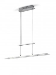 Nowoczesna Srebrna Dekoracyjna Lampa Wisząca LED MILOS R32004107 RLI
