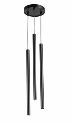 Czarna lampa wisząca sopel III Sigma 33622 lampa nad stół nad wyspę czarne rurki 