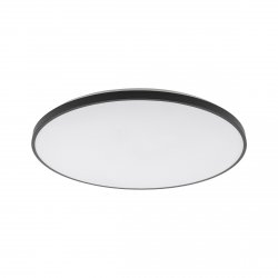 Czarny Okrągły Plafon Sufitowy Do Łazienki IP44 Nowodvorski Lighting 10976 AGNES ROUND LED PRO White 64W 4000K